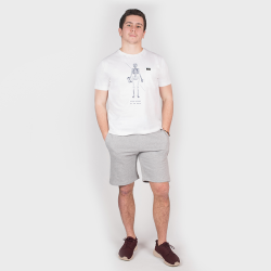 T. Shirt "Vivre" - Manches Courtes - Berugbe - Blanc