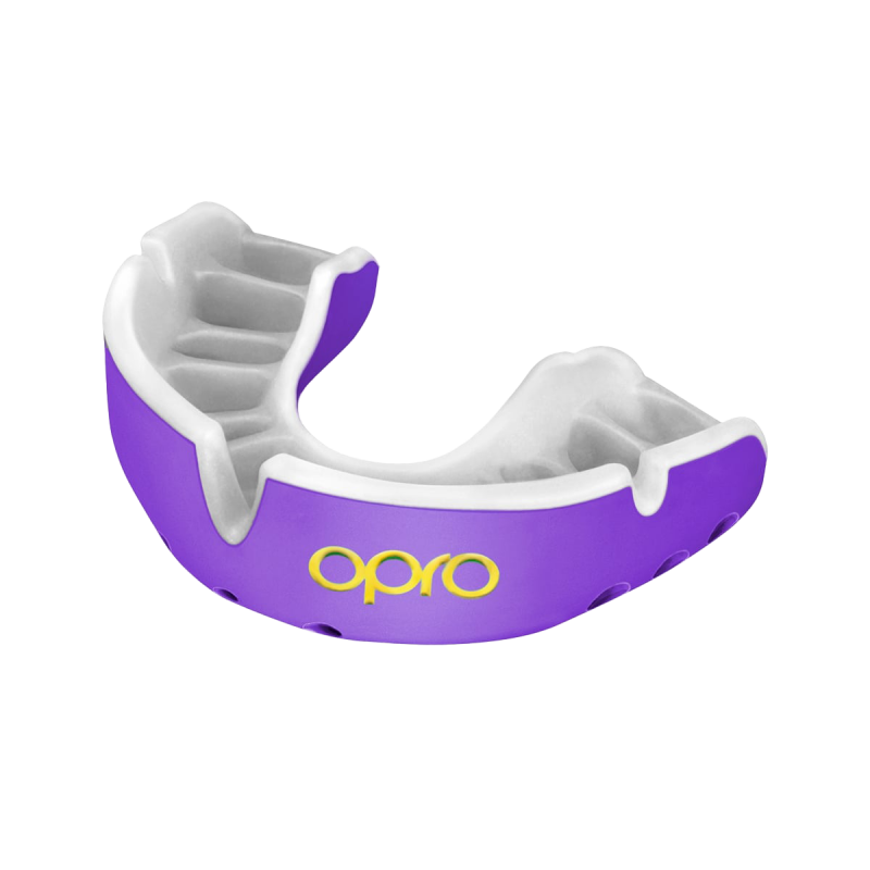 Protège-dents Gold Senior Violet/Blanc