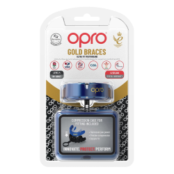 Protège-dents Gold Brace Bleu/Blanc
