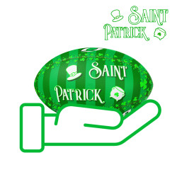 Mini ballon rugby - Saint Patrick