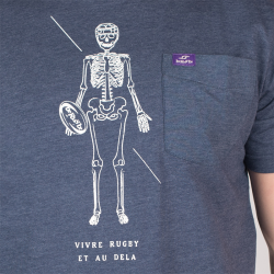 T. Shirt "Vivre" - Manches Courtes - Navy