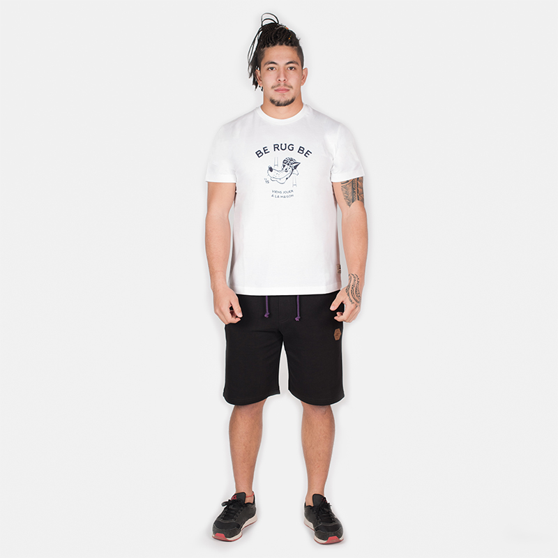 T. Shirt "Cartoon" - Manches Courtes - Berugbe - Blanc