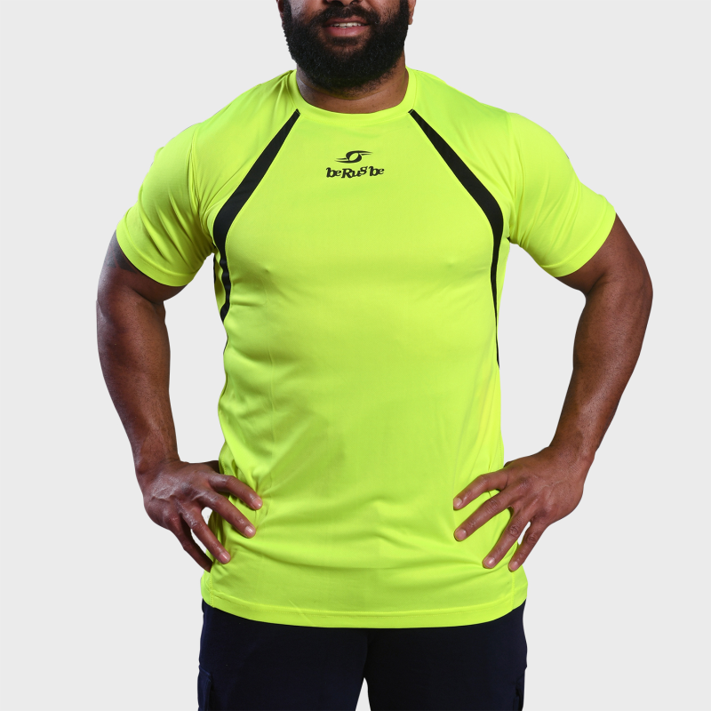 T-Shirt d'entrainement - BeRugBe - Fluo - Jaune